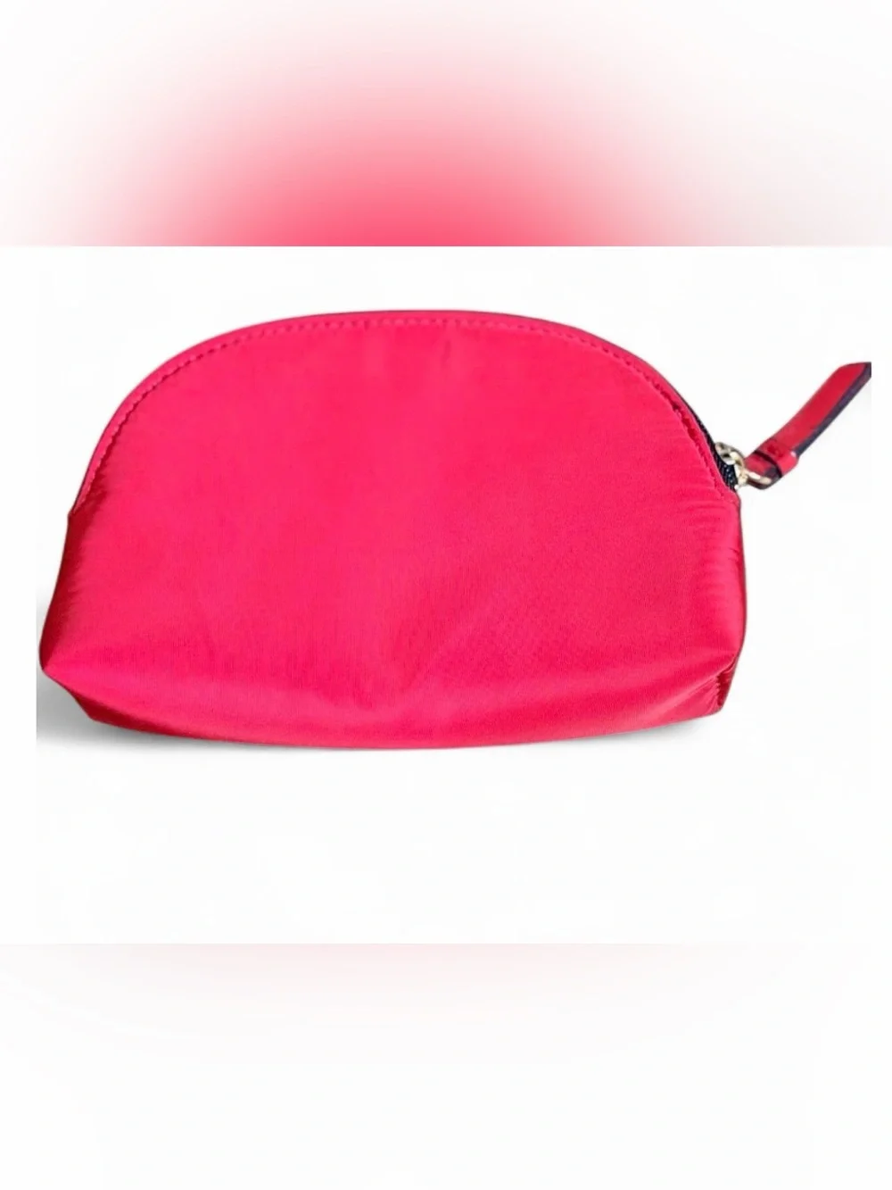 Vintage Victoria's Secret Small Red Cosmetic Pouch with Lip & Lipstick Patches